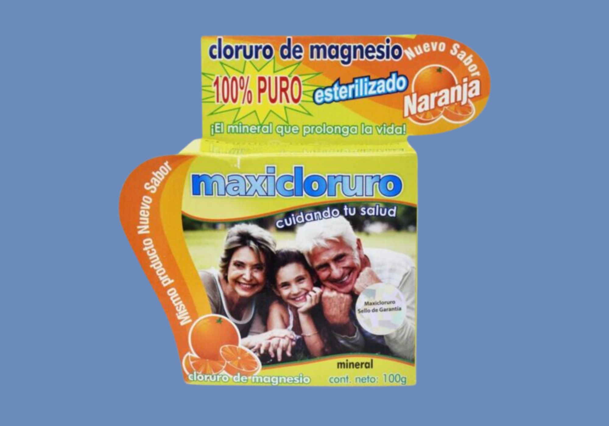 cloruro de magnesio sabor naranja